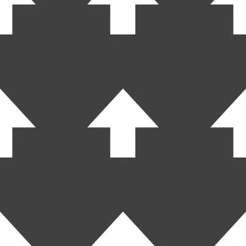 Arrow web icon. flat design. Seamless pattern. Stock Illustration