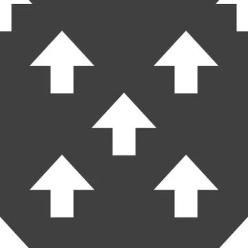 Arrow web icon. flat design. Seamless pattern. Stock Illustration