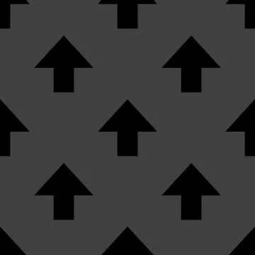 Arrow web icon. flat design. Seamless pattern. イラスト素材