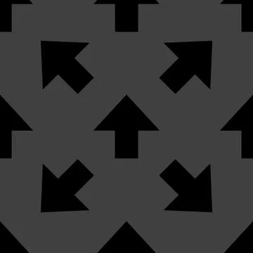 Arrow web icon. flat design. Seamless pattern. Illustrazione stock