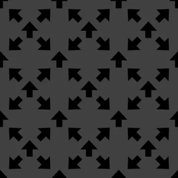 Arrow web icon. flat design. Seamless pattern. 스톡 일러스트