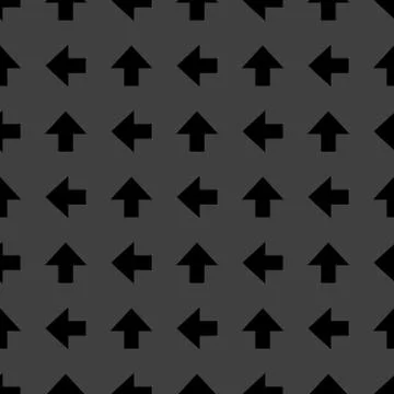 Arrow web icon. flat design. Seamless pattern. Stock Illustration