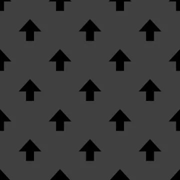 Arrow web icon. flat design. Seamless pattern. Stock Illustration