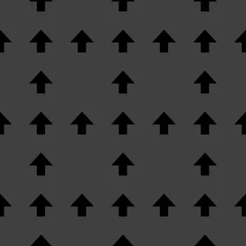Arrow web icon. flat design. Seamless pattern. Stock Illustration