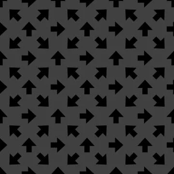 Arrow web icon. flat design. Seamless pattern. Illustrazione stock