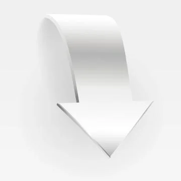 Arrow. White Banner Stock Illustration