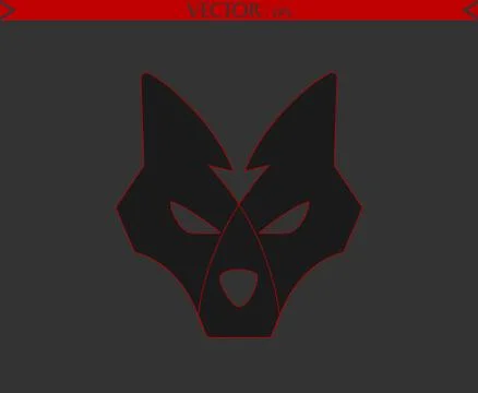 Arrow Wolf Logo Stock-Illustration