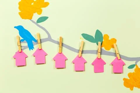 Up arrow on the wood pattern Stock Photos