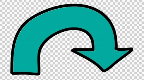 Arrow16 animation with transparent background Stock Footage 44514944