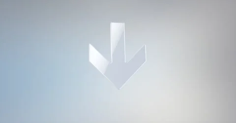 ArrowDown White 3d Icon Stock Footage 67353840