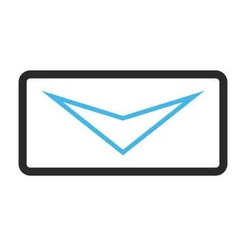 Arrowhead Down Framed Vector Icon Stock Illustration