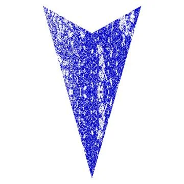 Arrowhead Down Grunge Textured Icon Stock Illustration
