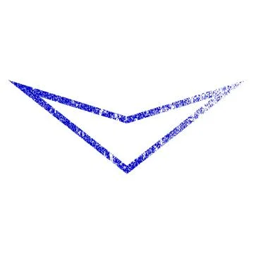 Arrowhead Down Grunge Textured Icon Stock Illustration