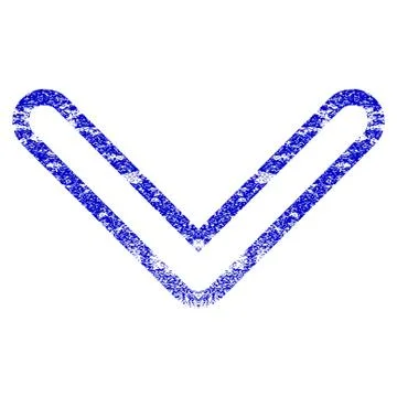Arrowhead Down Grunge Textured Icon Stock Illustration