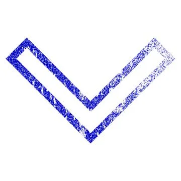 Arrowhead Down Grunge Textured Icon Stock Illustration