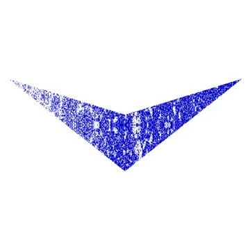 Arrowhead Down Grunge Textured Icon Stock Illustration