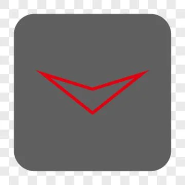 Arrowhead Down Interface Toolbar Button 스톡 일러스트