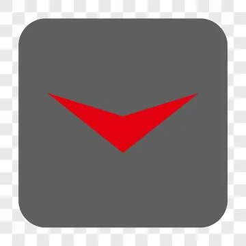 Arrowhead Down Interface Toolbar Button 스톡 일러스트