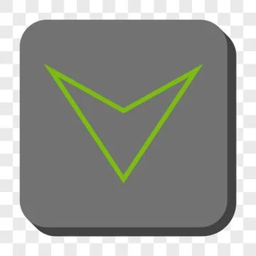 Arrowhead Down Rounded Square Button 스톡 일러스트
