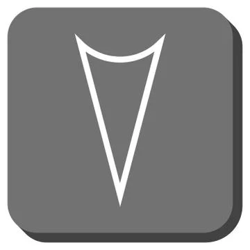 Arrowhead Down Rounded Square Vector Icon Stock Illustration