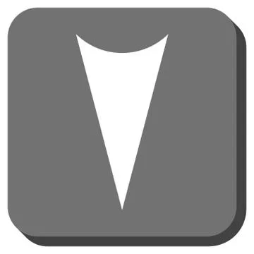 Arrowhead Down Rounded Square Vector Icon Stock Illustration