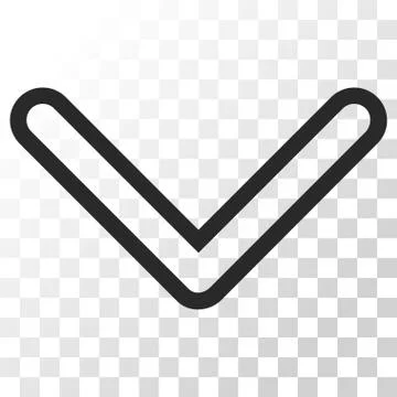 Arrowhead Down Vector Icon Illustrazione stock