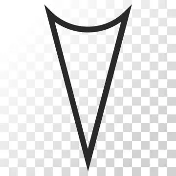 Arrowhead Down Vector Icon Stock Illustration