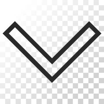 Arrowhead Down Vector Icon Stock Illustration