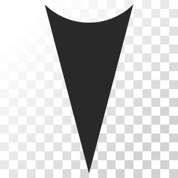 Arrowhead Down Vector Icon Stock Illustration