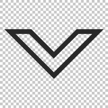 Arrowhead Down Vector Icon Illustrazione stock