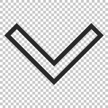 Arrowhead Down Vector Icon Stock Illustration