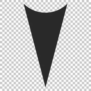 Arrowhead Down Vector Icon Illustrazione stock