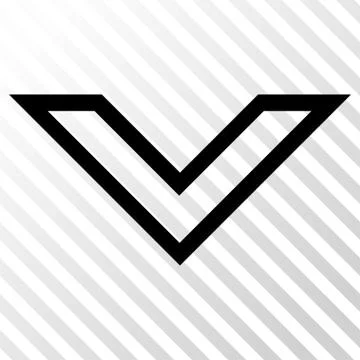 Arrowhead Down Vector Icon Stock Illustration