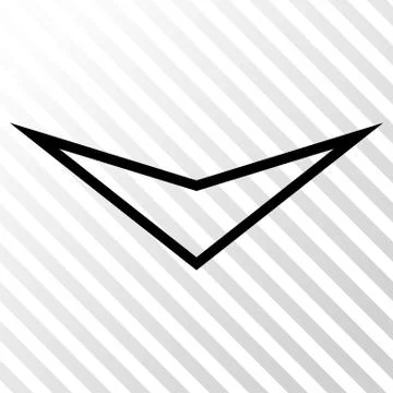 Arrowhead Down Vector Icon Stock Illustration