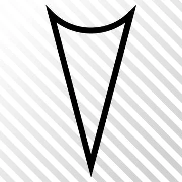 Arrowhead Down Vector Icon Stock Illustration