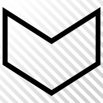 Arrowhead Down Vector Icon Illustrazione stock