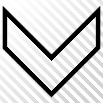 Arrowhead Down Vector Icon Stock Illustration