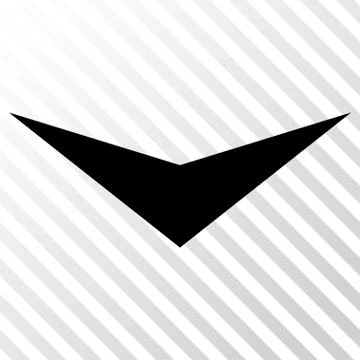 Arrowhead Down Vector Icon Stock Illustration