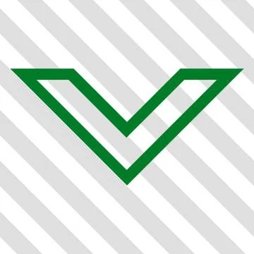 Arrowhead Down Vector Icon Stock Illustration