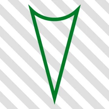 Arrowhead Down Vector Icon Stock Illustration
