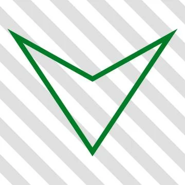 Arrowhead Down Vector Icon Illustrazione stock