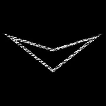 Arrowhead Down Vector Textured Icon For Overlay Watermark Stamps Stock Illustration