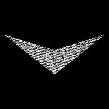 Arrowhead Down Vector Textured Icon For Overlay Watermark Stamps Stock Illustration