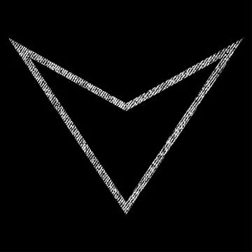 Arrowhead Down Vector Textured Icon For Overlay Watermark Stamps Illustrazione stock