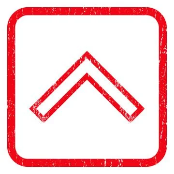 Arrowhead Up Icon Rubber Stamp Stock Illustration