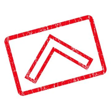 Arrowhead Up Icon Rubber Stamp Stock Illustration