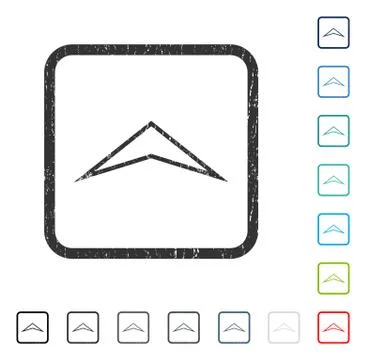 Arrowhead Up Icon Rubber Watermark Illustrazione stock