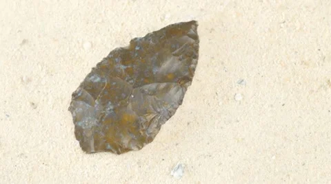 Arrowhead Indian Archaeology Stock Footage 12228718
