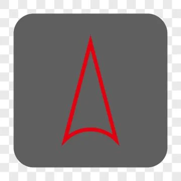 Arrowhead Up Interface Toolbar Button Stock Illustration