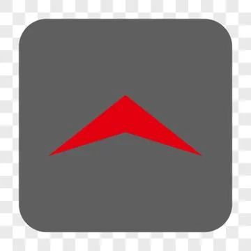 Arrowhead Up Interface Toolbar Button Illustrazione stock
